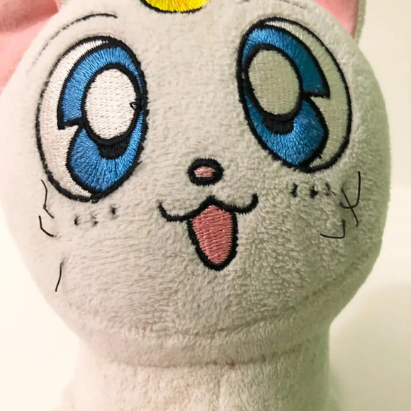 Sailor Moon Artemis Sitting Plush Doll 8 Inch Tall Stuffed  Toy Stains Flaws - Picture 3 of 16